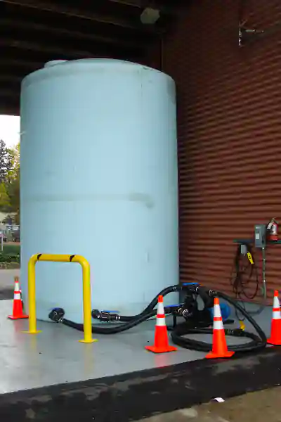 storage tank and pumping system