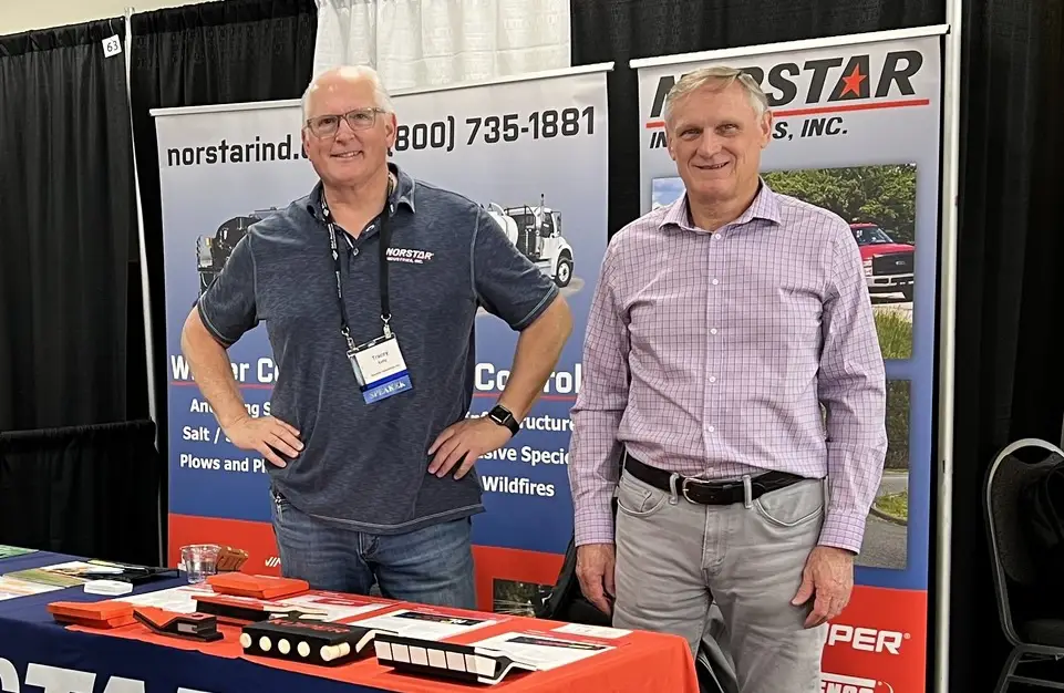 Tracey Kelly and Bob Stowe at a conference